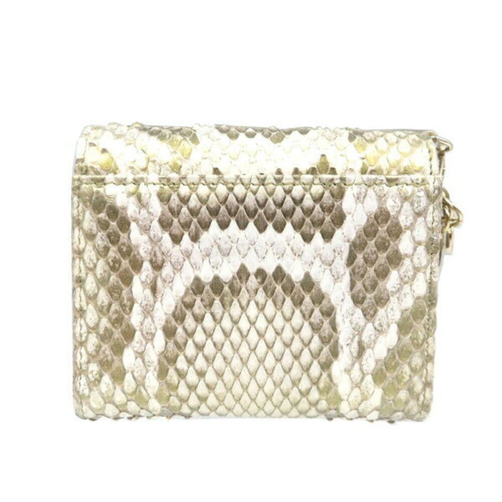 Christian Dior Cites python leather tri fold wall… - image 2